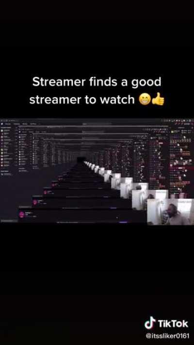 Streamer laughing at himself