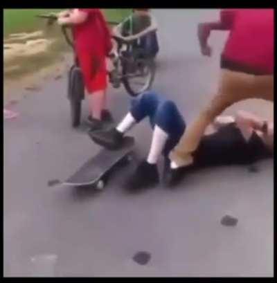 Sucker punch with brass knuckles makes for the ultimate Piece Of Shit...