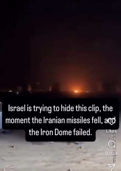Is this a legitimate video of Iranian BM attack or AI made?