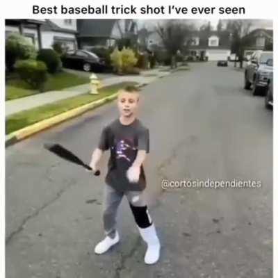 baseball trickshot
