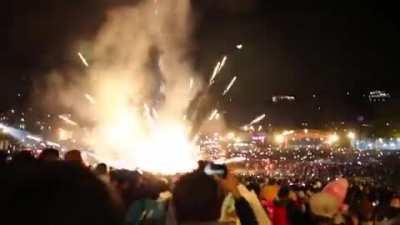 FIREWORKS + HOT AIR BALLOON = ?