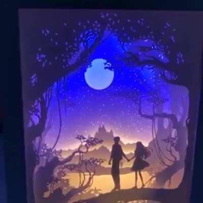 This Lunibox made of paper cuttings