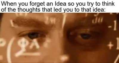 This is how my pea-brain works.