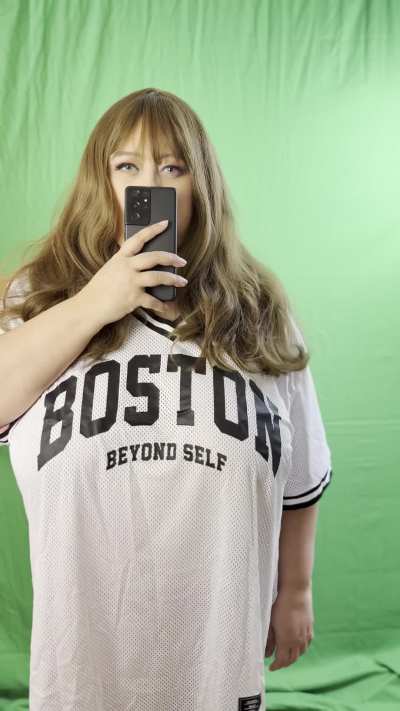 In an effort to not making your girlfriend so uncomfortable, I covered my M-cups the best I could. I think I failed anyway.