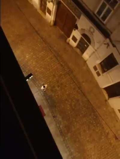 Footage of one of the Vienna attackers in Austria