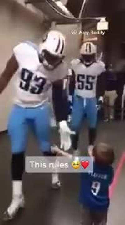 pro football players just made this kid's life
