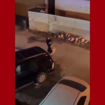 Woman carrying a lion in her arms on the streets of Kuwait. According to the Middle East Monitor, the pet lion sparked panic in Kuwait City after escaping from its enclosure and entering a residential area. Local authorities in the Sabahiya area received 