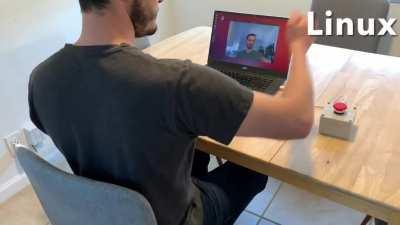 I made a physical button to end Zoom Meetings