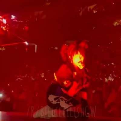 Billie Eilish on her knees