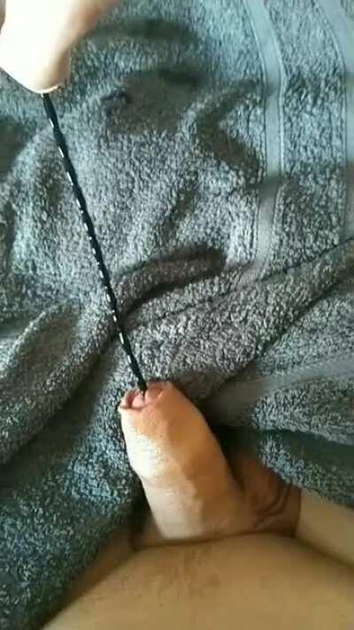 First time sounding the feeling of it all the way in is so intense that I started shivering 🥰