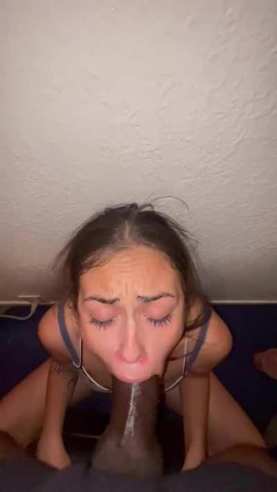 Barely fit in her mouth