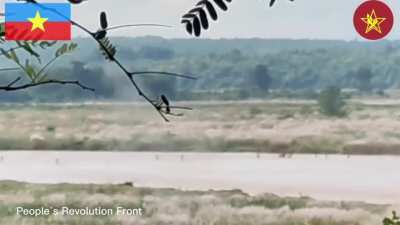The People's Revolution Front, Student Armed Force, and People's Democratic Army ambush Myanmar (Burmese) junta troops in Pauk Township (October 17)