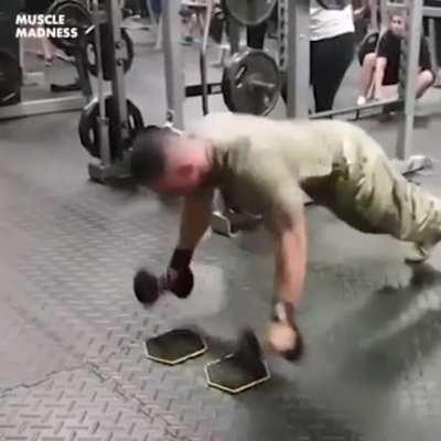 This guy's workout routine