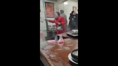 One of them farted when they were all about to start eating.