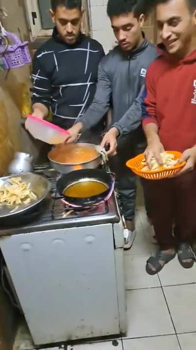 men cooking