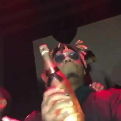 Does anyone know of a Juice x Travis Collab? (PS song is called Butterfly Effect by Travis)