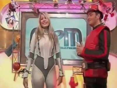 Holly Willoughby gets butt slapped