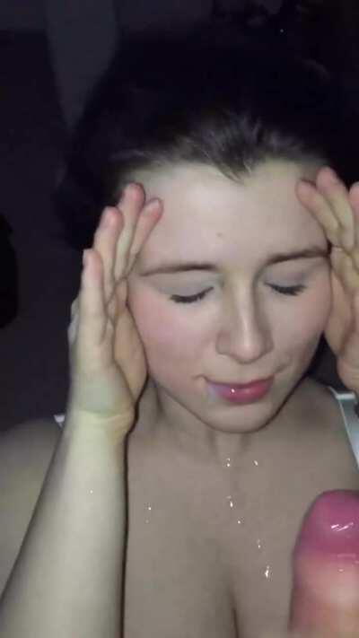 Busty Amateur In White Bra Gives Him The Finger