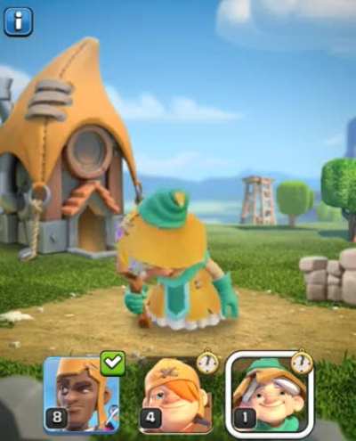 Supercell, please give this poor grandma a bed when she sleeps.