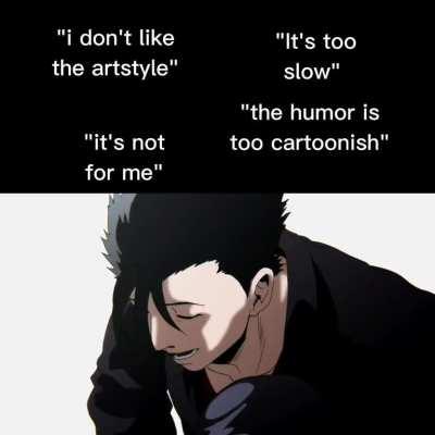 Saitama is great but they're worlds apart in terms of character man