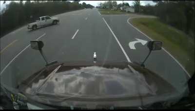 Checking to see traffic is clear before crossing an intersection? Nah they'll surely see me instead!