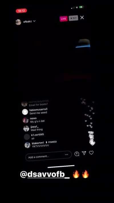 Dsavv has been Wildin all day, disses haych & osav