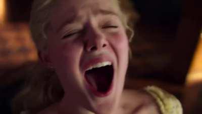 Elle Fanning getting eaten out and cumming with people watching is so hot