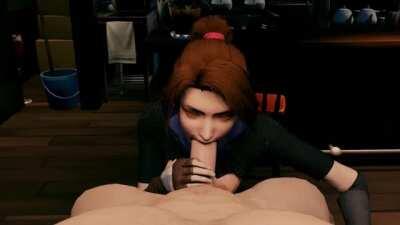 Jessie Handjob And Blowjob (Wampa) [Final Fantasy 7]