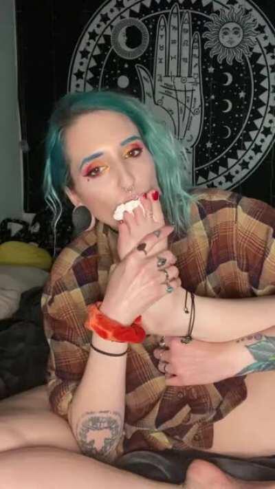 I love to make you watch and if you’re good I might reward you with a taste