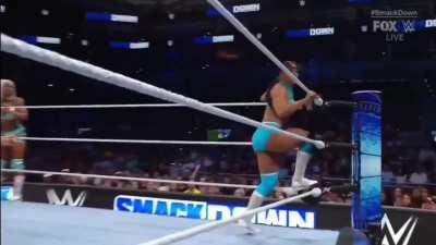 Candice & Indi are in tag team action against their will! (WWE Friday Night SmackDown - 6/7/24)