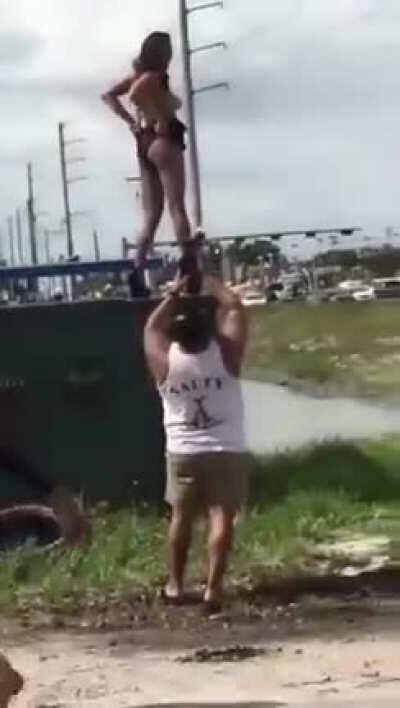 She's certainly not shy