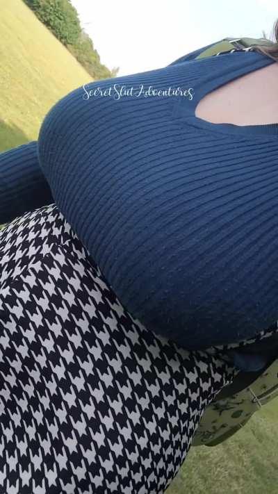 My everyday boob bounce, even with a supportive bra!