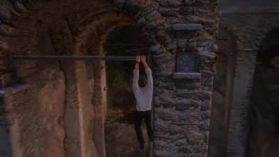 In Uncharted 4, Pipes Bend Slightly Under Nathan’s Weight