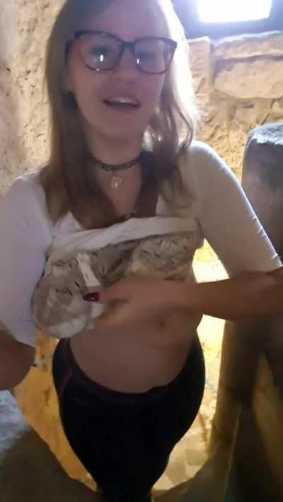 A guided tour of the castle, because I like history, and for you quick but big boobs. Kisses