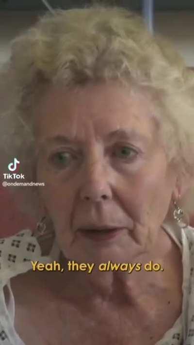 unbelievably brave and correct granny.