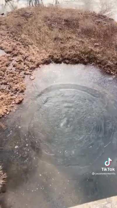 Crazy shockwave of ice.