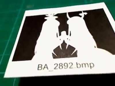 This Bad Apple stop motion consisting of 6565 shots