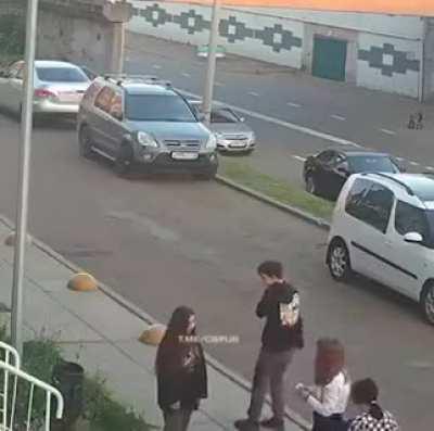 Hitting trash bin for absolutely no reason!