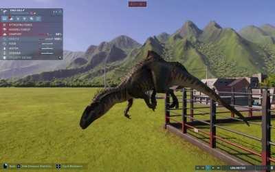 This what happens if Concavenator climbs a fence.......