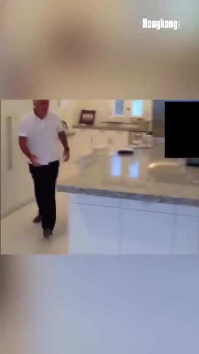 Epstein Playing With His Victims in His Kitchen.