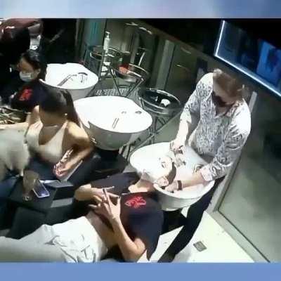WCGW Not sitting still and as a result getting waterboarded