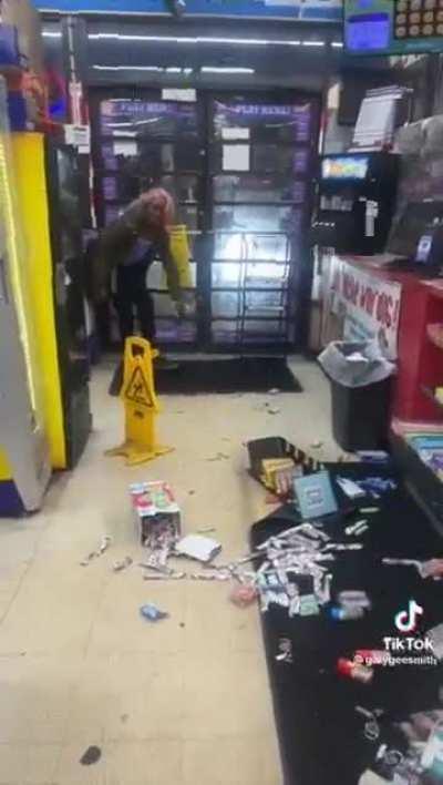 Woman trashes store after getting caught shoplifting