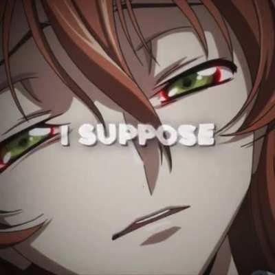 the way his geass didnt work😭