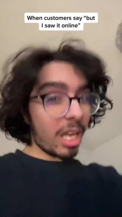 “But… it was online”