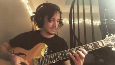 Bach Sonata 1: Presto cover (not nylon string, using a plectrum, sorry in advance)