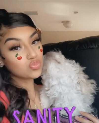 The only boy that gets to kiss me