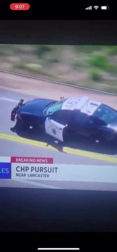 Jumping out of a stolen cop car crayon