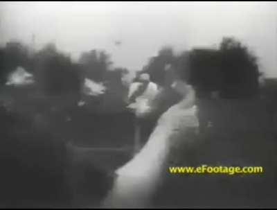 WTF Testing bulletproof glass in the 1930