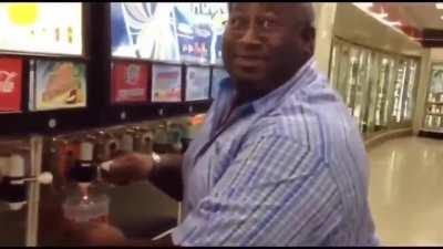 Omg How Could He Knock Down The Slurpee????