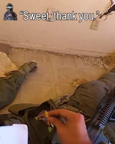 Great sportsmanship during a game of airsoft